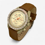 Bracelet Moonswatch Mission to Jupiter Autres: Cuir Nato Toile Cuir uni : Marron