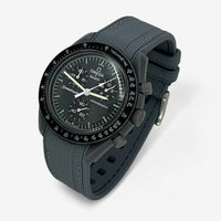 Bracelet Moonswatch Mission to Mercury Caoutchouc Premium : Gris Foncé