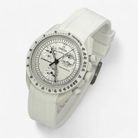 Bracelet MoonSwatch en Caoutchouc Premium Uni Snoopy: Blanc