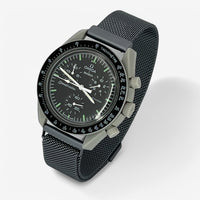 Bracelet MoonSwatch en Acier Design Moon: Argent Foncé