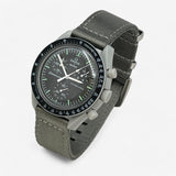 Bracelet MoonSwatch Nato Lisse Moon: Gris