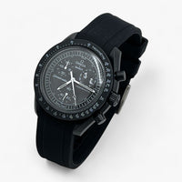 Bracelet Moonswatch Mission to the Moonphase - New Moon Caoutchouc Premium uni : Noir