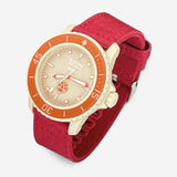 Bracelet Blancpain x Swatch en Toile 1 Rouge