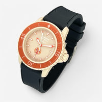 Bracelet Blancpain x Swatch en Caoutchouc 2 couleurs Arctic: Noir Noir