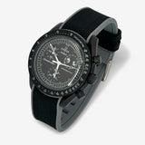 Bracelet MoonSwatch en Caoutchouc Premium 2 Couleurs New Moon: Noir Gris
