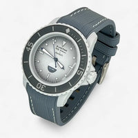 Bracelet Blancpain x Swatch New Premium Antarctic: Gris Blanc