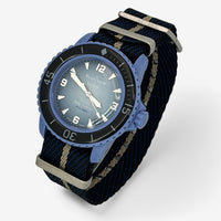 Bracelet Blancpain x Swatch Nato Bleu Beige
