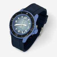 Bracelet Blancpain x Swatch en Caoutchouc Uni Bleu Marine