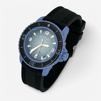 Bracelet Blancpain x Swatch en Caoutchouc 2 bandes Atlantic: Noir Noir