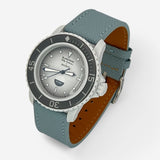 Bracelet Blancpain x Swatch en Cuir Gris Blanc