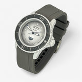 Bracelet Blancpain x Swatch en Caoutchouc Uni Gris