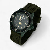 Bracelet Blancpain x Swatch Premium Caoutchouc Perforé Green Abyss: Vert