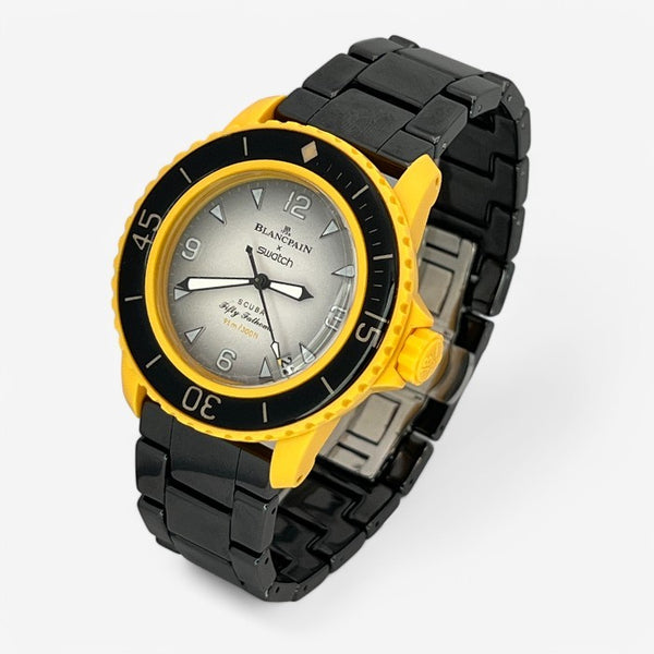 Strumenti per le immersioni Fifty Fathoms Blancpain x Swatch