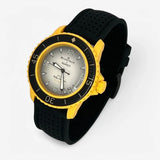 Bracelet Blancpain x Swatch Premium Caoutchouc Perforé Pacific: Noir