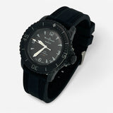 Bracelet Blancpain x Swatch en Caoutchouc 2 bandes Storm: Noir Noir