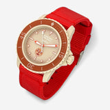 Bracelet Fifty Fathoms Arctic Ocean Autres: Cuir Nato Toile Nato uni: Rouge