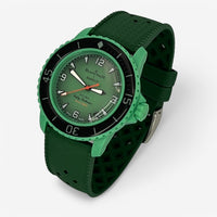 Bracelet Blancpain x Swatch en Caoutchouc à Carreaux Vert Foncé