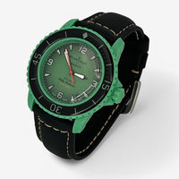 Bracelet Blancpain x Swatch en Vrai Cuir Clair Indian: Noir