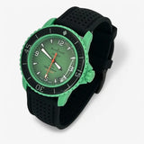 Bracelet Blancpain x Swatch Premium Caoutchouc Perforé Indian: Noir