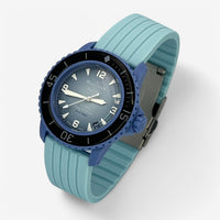 Bracelet Blancpain x Swatch Nervuré Atlantic: Bleu Cyan