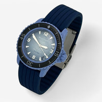 Bracelet Blancpain x Swatch Nervuré Bleu Marine