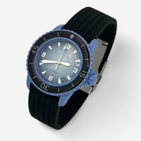 Bracelet Blancpain x Swatch Nervuré Atlantic: Noir