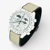 Bracelet Moonswatch Mission To Earthphase - Moonshine Gold Cold Moon