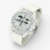 Bracelet Moonswatch Mission To Earthphase - Moonshine Gold Cold Moon