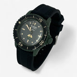 Bracelet Blancpain x Swatch en Caoutchouc 2 bandes (Copie) Green Abyss: Noir Noir