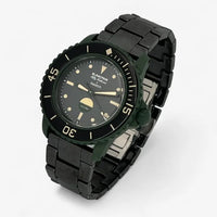 Bracelet Fifty Fathoms Green Abyss Autres: Cuir Nato Toile Acier Acier 1: Noir