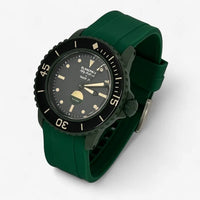 Bracelet Fifty Fathoms Green Abyss Caoutchouc Uni: Vert Foncé