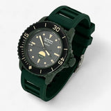 Bracelet Fifty Fathoms Green Abyss Caoutchouc Silicone: Vert