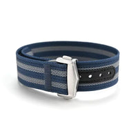Bracelet MoonSwatch en Toile Premium Bleu Gris
