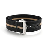 Bracelet MoonSwatch en Toile Premium Noir Beige