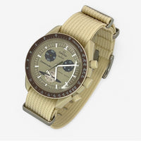 Bracelet Moonswatch Mission to Saturn Nato Toile Nato : Uni : Beige