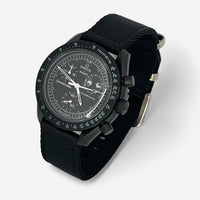 Bracelet MoonSwatch Nato Lisse New Moon: Noir