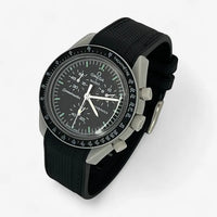 Bracelet MoonSwatch en Caoutchouc Premium Moon: Noir