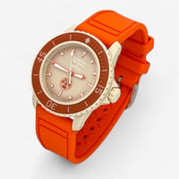 Bracelet Fifty Fathoms Arctic Ocean Caoutchouc Premium FKM: Orange