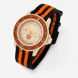 Bracelet Fifty Fathoms Arctic Ocean Autres: Cuir Nato Toile Nato lisse: Noir Orange