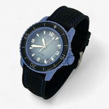 Bracelet Blancpain x Swatch Premium Caoutchouc Perforé Noir Bleu
