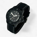 Bracelet Blancpain x Swatch Premium Caoutchouc Perforé Storm: Noir Blanc