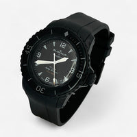 Bracelet Blancpain x Swatch en Caoutchouc Uni Storm: Noir + Boucle Noire
