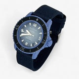 Bracelet Blancpain x Swatch en Toile 1 Bleu Marine