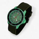 Bracelet Blancpain x Swatch Premium Caoutchouc Perforé Indian: Vert