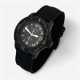 Bracelet Blancpain x Swatch Premium Caoutchouc Perforé Storm: Noir