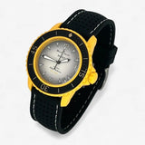 Bracelet Blancpain x Swatch Premium Caoutchouc Perforé Pacific: Noir Blanc