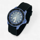 Bracelet Blancpain x Swatch Premium Caoutchouc Perforé Atlantic: Noir
