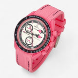 Bracelet MoonSwatch en Caoutchouc Premium Pink Moonphase: Rose Noir