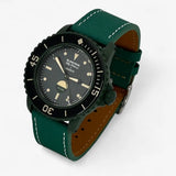 Bracelet Fifty Fathoms Green Abyss Autres: Cuir Nato Toile Acier Cuir texturé: Vert