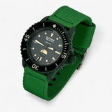 Bracelet Fifty Fathoms Green Abyss Autres: Cuir Nato Toile Acier Nato tressé: Vert